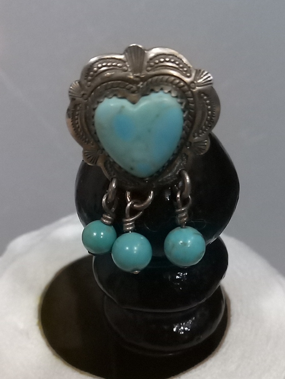 QT 925 Heart Ring Native American or Southwestern jewelry
